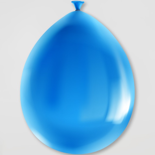 Party ballonnen Blauw metallic (8 stuks)